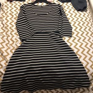Black & white Stripe Dress